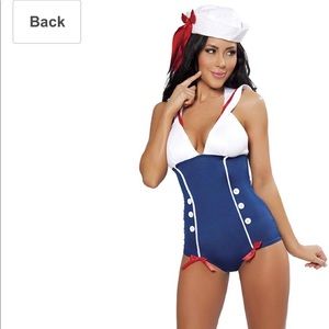 2 piece pinup sailor Halloween costume size S/M